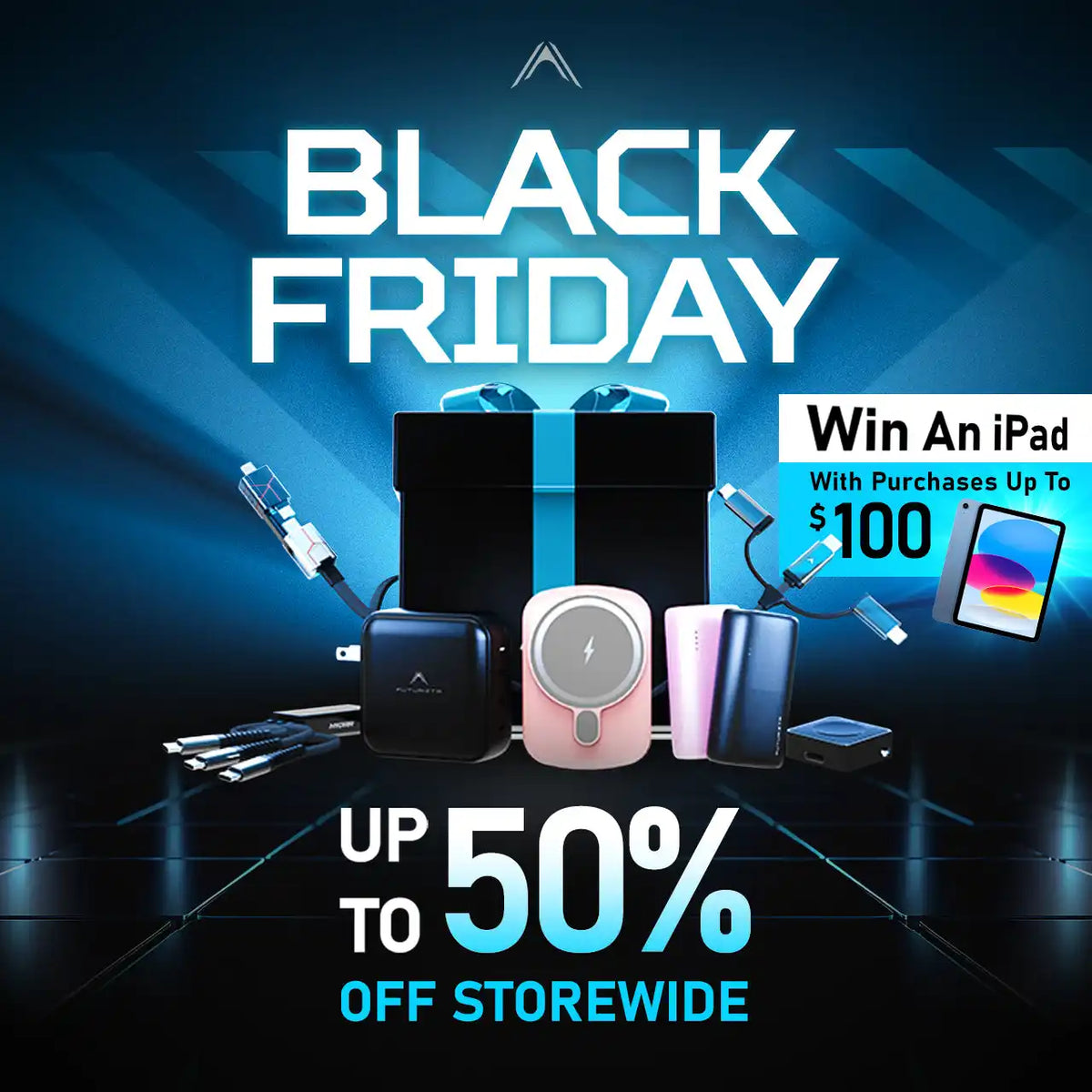 Black Friday promotional display.