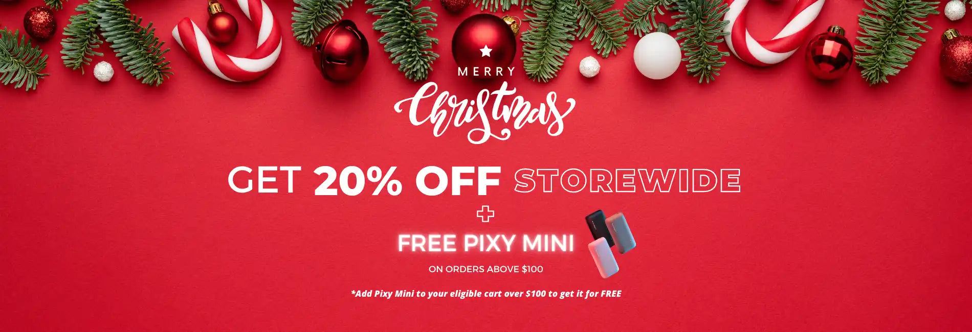 Christmas sale advertisement.