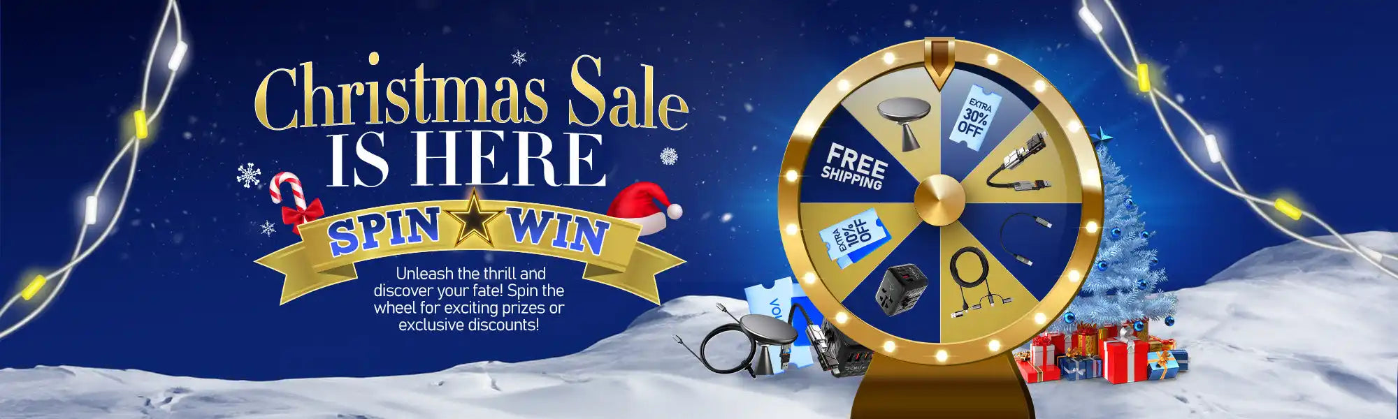 Christmas sale spin wheel.