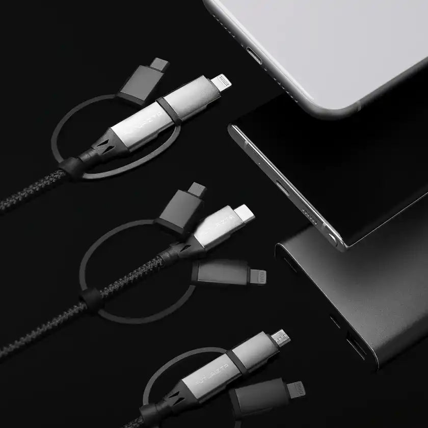 Multi-connector charging cable.