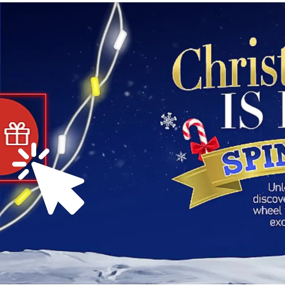 Red gift icon with cursor.