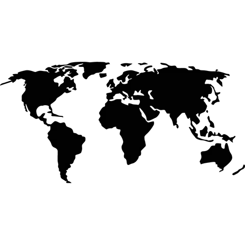 Solid black void.