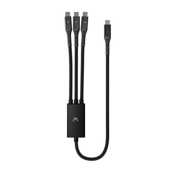 Hydra 100W Triple Type-C Multi Cable