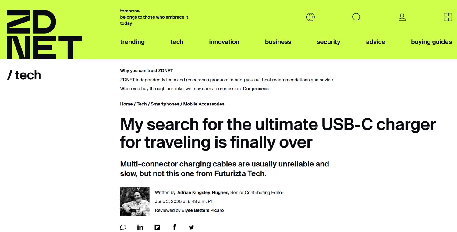 Why ZDNet Called Hydra the Ultimate USB-C Charger for Travel