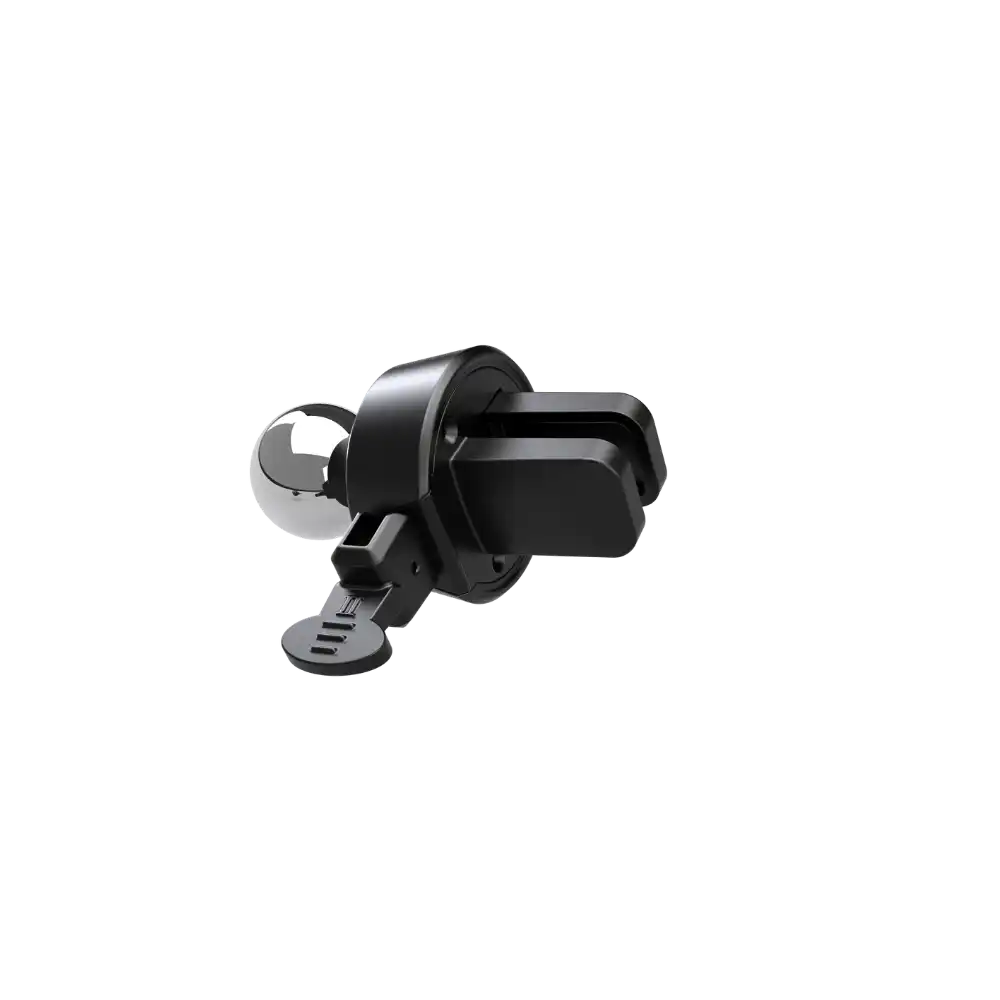 Black car vent phone holder.