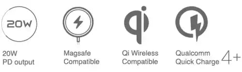 Charging compatibility icons.