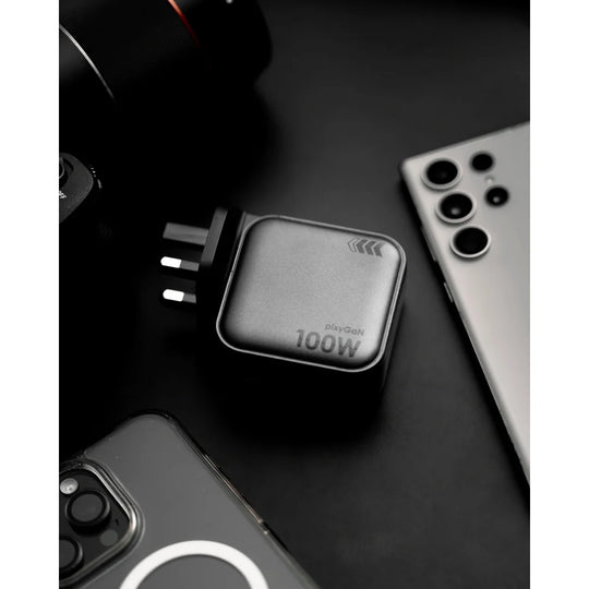 Pixy 100W Smart GaN Travel Charger with Interactive Display - International Adapter