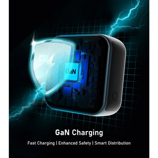 Pixy 100W Smart GaN Travel Charger with Interactive Display - International Adapter