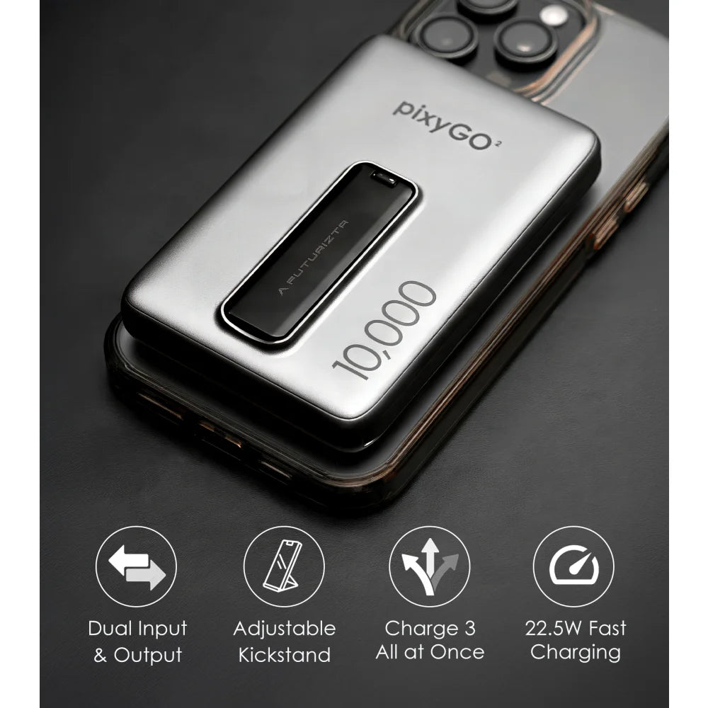 Pixy Go 2 Magsafe Wireless Power Bank With Cable - Powerbank