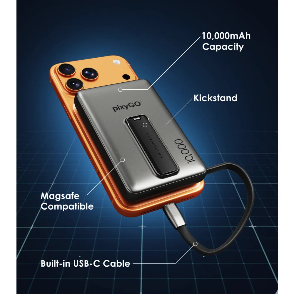 Pixy Go 2 Magsafe Wireless Power Bank With Cable - Powerbank