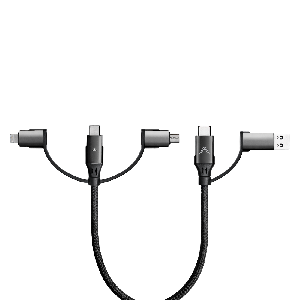 0.3m/1ft Zeus-X Pro 6 in 1 Universal Charging Cable - 100W PD, USB 3.1 Gen 2,  10Gbps data transfer.  The Most Powerful Universal Cable on the market.