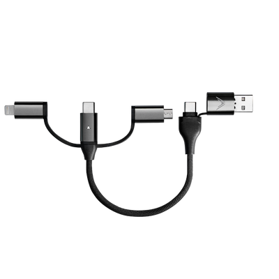 Short 0.2m zeus x 6 in 1 universal multi cable, charge all your devices